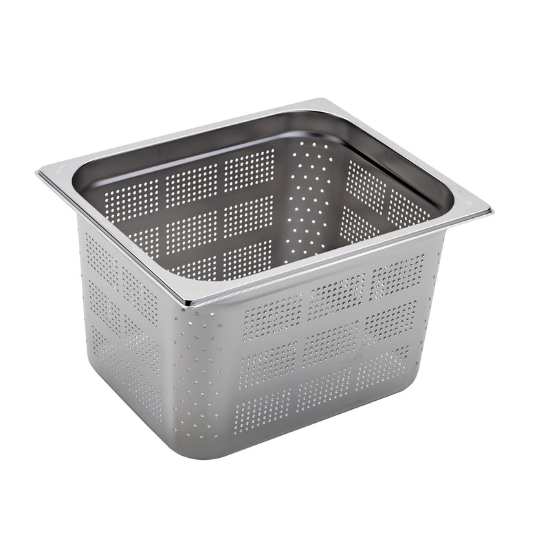 GN Schalen Behlter GN 1/2 200 Edelstahl gelocht 32.5x26.5cm H20cm T40283