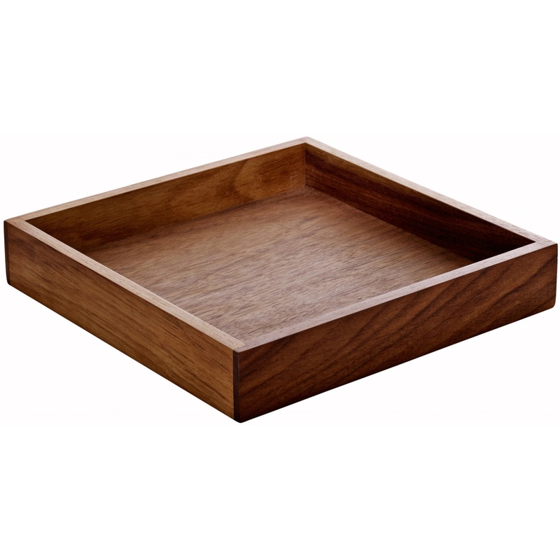 Schnwald Menage Playground Ananti eckig Nussbaum 18x18cm H3.4cm SW7428900