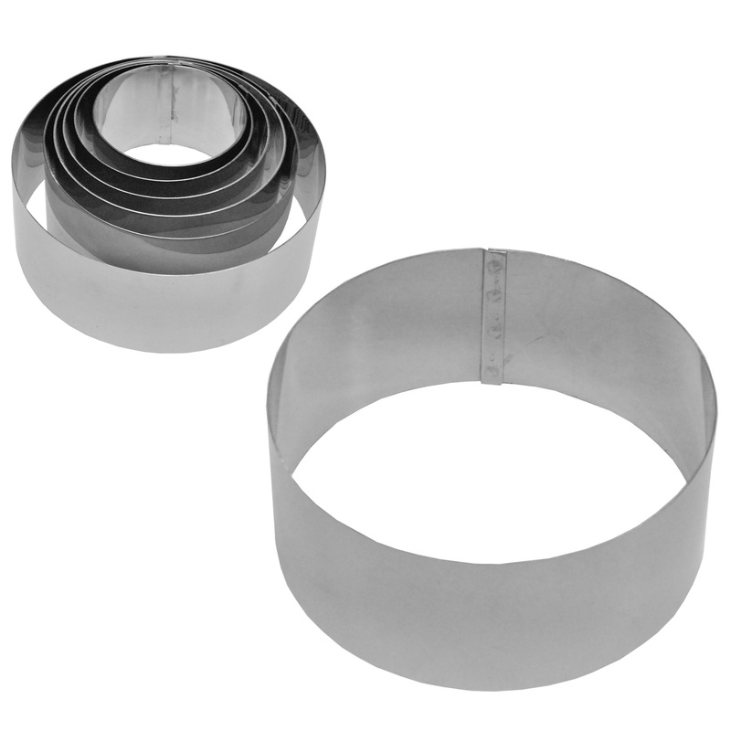 Schwarz Dessertring Inox  10X4.5 cm