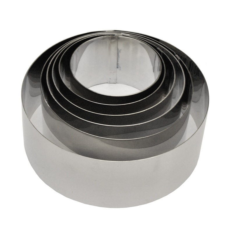 Schwarz Dessertring Set 6 Stck