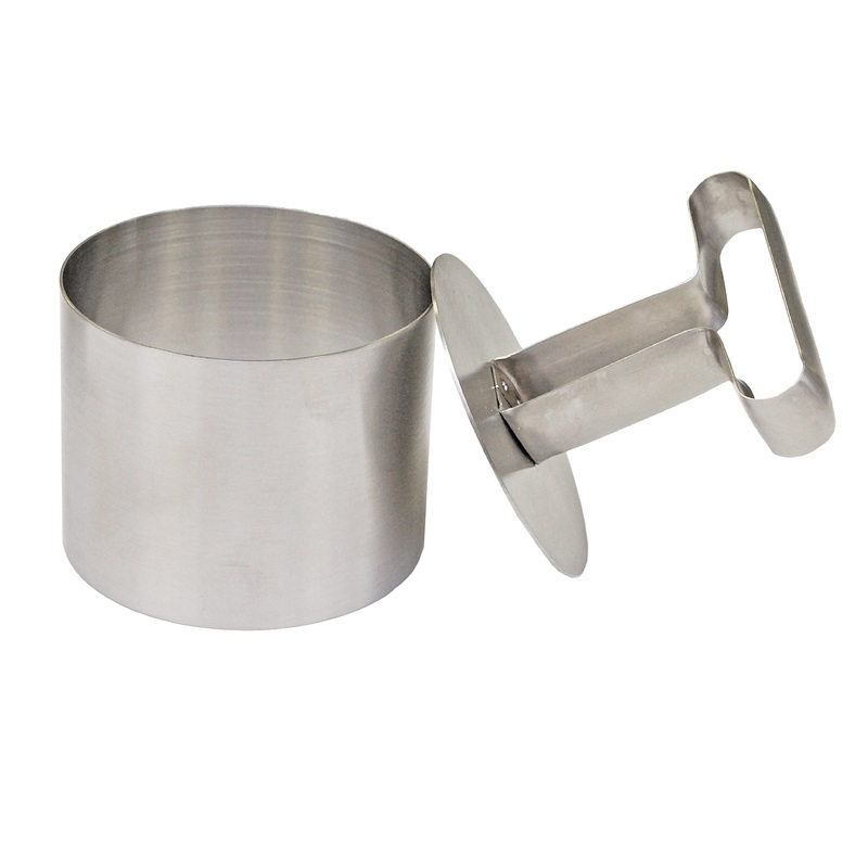 Schwarz Dessertring und 1 Schieber