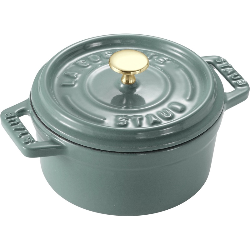 Staub Cocotte 10 cm, rund, Eucalyptus, Gusseisen 0.25l S1025315
