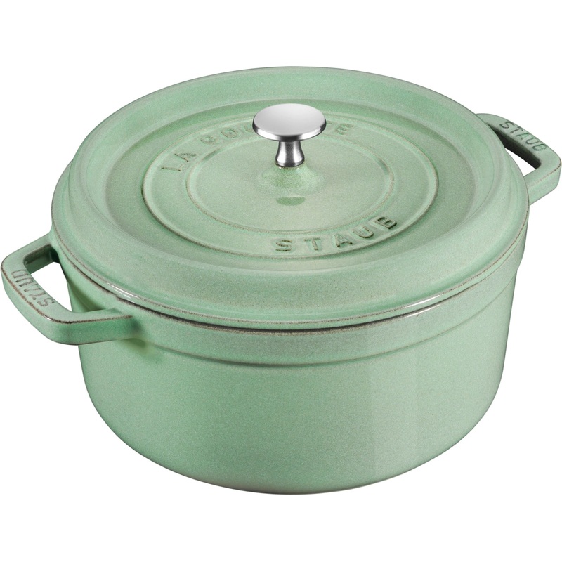 Staub Cocotte 20 cm, rund, Salbei, Gusseisen 2.2l S40508-703-0