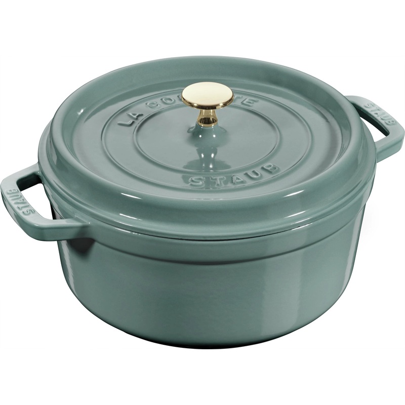 Staub Cocotte 24 cm, rund, Eucalyptus, Gusseisen 3.8l S1025323