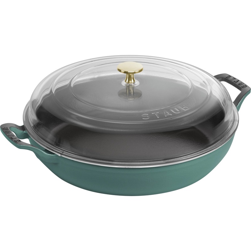 Staub Sauteuse mit Glasdeckel 30 cm, Eucalyptus 3.3l S1023982
