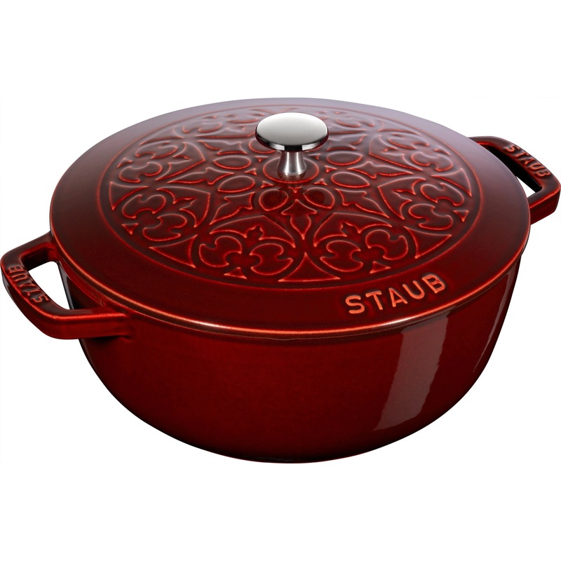 Staub Schmorpfanne Schmorpfanne Chistera 26 cm, La Marmite, Bordeaux, Gusseisen S40502-295-0