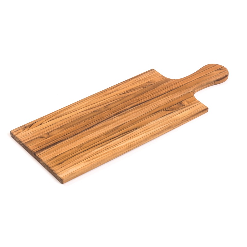 Teak Haus Antipasti / Pinsa Platte Teak mit Griff, 53.3x19.6x1.3 cm TH906
