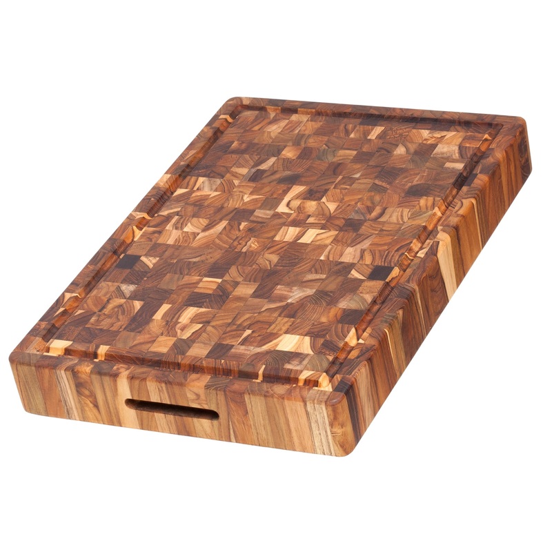 Teak Haus Hackblock/Servierbrett Hackblock/Servierbrett, 51x35.5x6.4 cm TH313