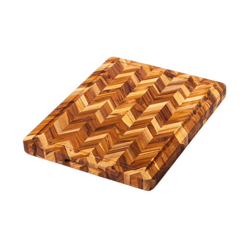 Teak Haus Schneidebrett Teak  mit Saftrille, 50,8x40,6x3,8 cm TH323