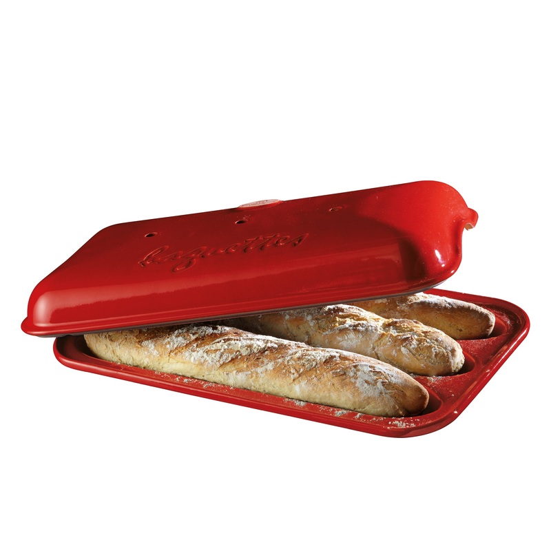Emile Henry Zubehr Baguette-Backform rot 39x24cm VPC