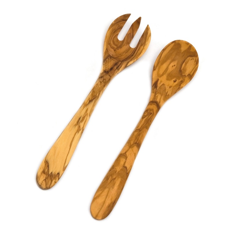 Heidi Cheese Line Zubehr Salatbesteck 30cm Olivenholz