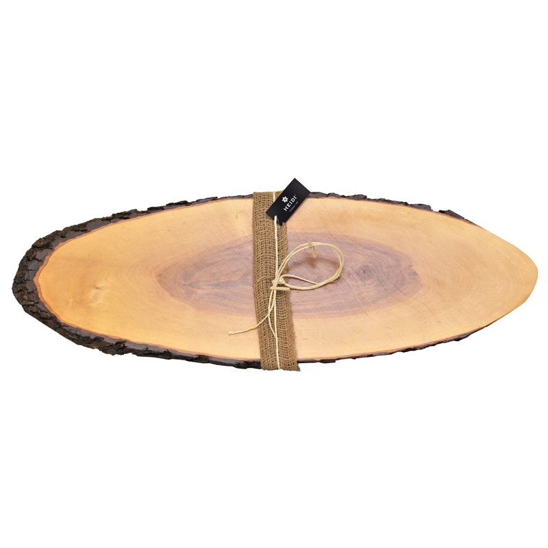 Heidi Cheese Line Zubehr SERIE RUSTICO Schneide- oder Servierbrett oval gross