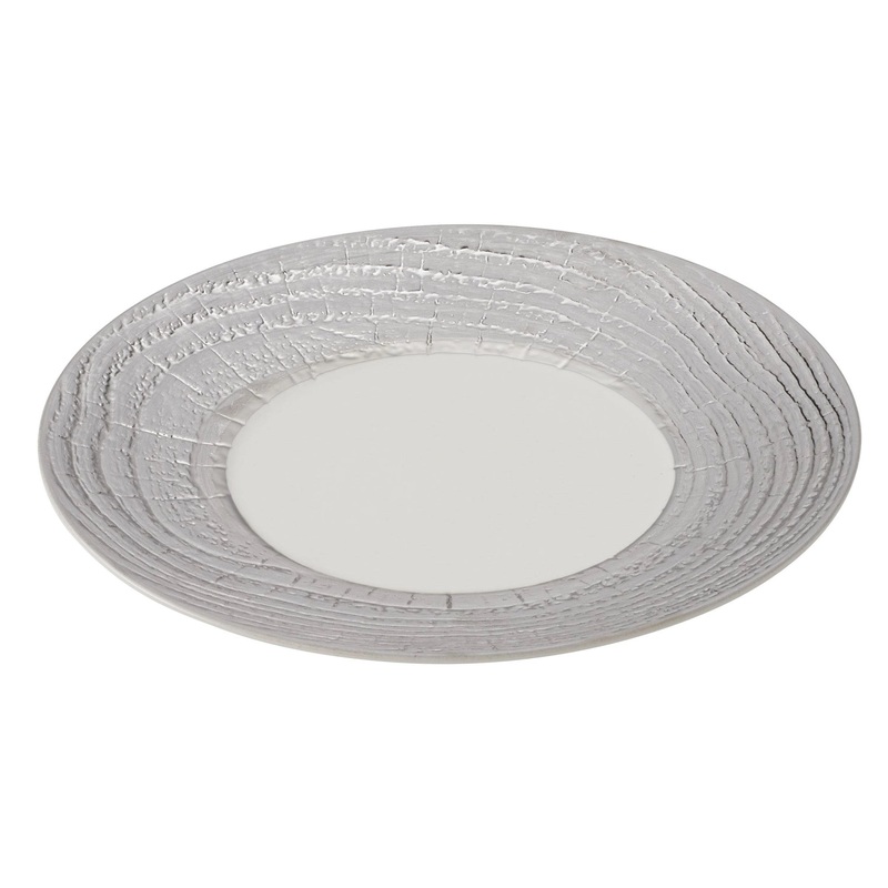 Revol Prsentationsteller rund, H: 3.4 cm,  31 cm, Elfenbein/Sil. RE648604