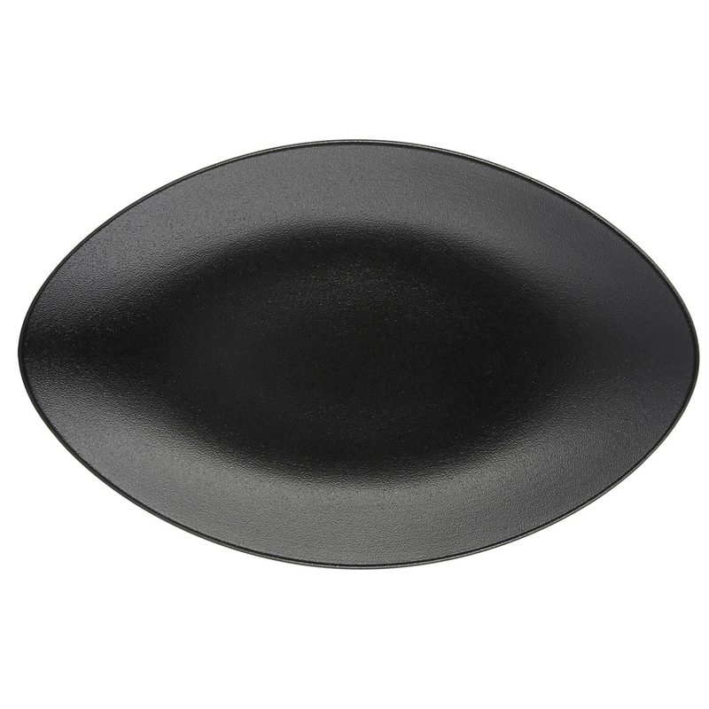 Revol Servierteller Equinoxeoval, 35x22x4 cm, schwarz RE649554