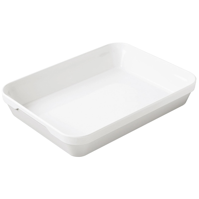 Revol Auflaufform rechteckig tief, 40x29.5x6.5 cm, 4.6 l, weiss RE5726