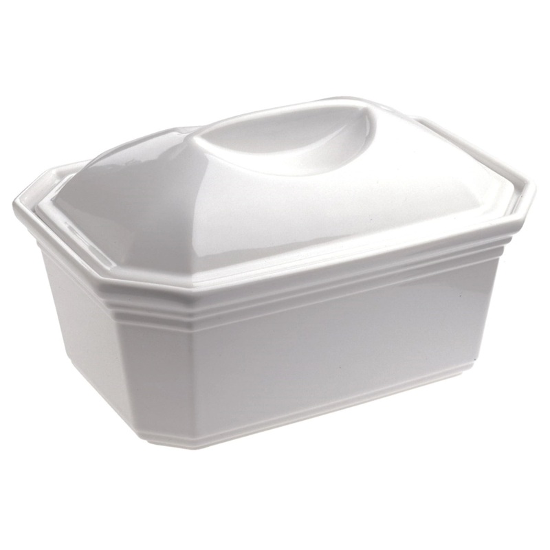 Revol Terrinenform achteckig mit Deckel, 17x12x10 cm, weiss RE612433