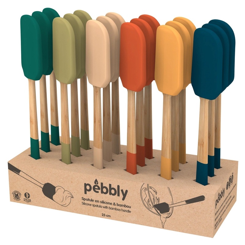 Pebbly Spachtel 18 Stk. Pebbly Display assortiert 25cm NBA217