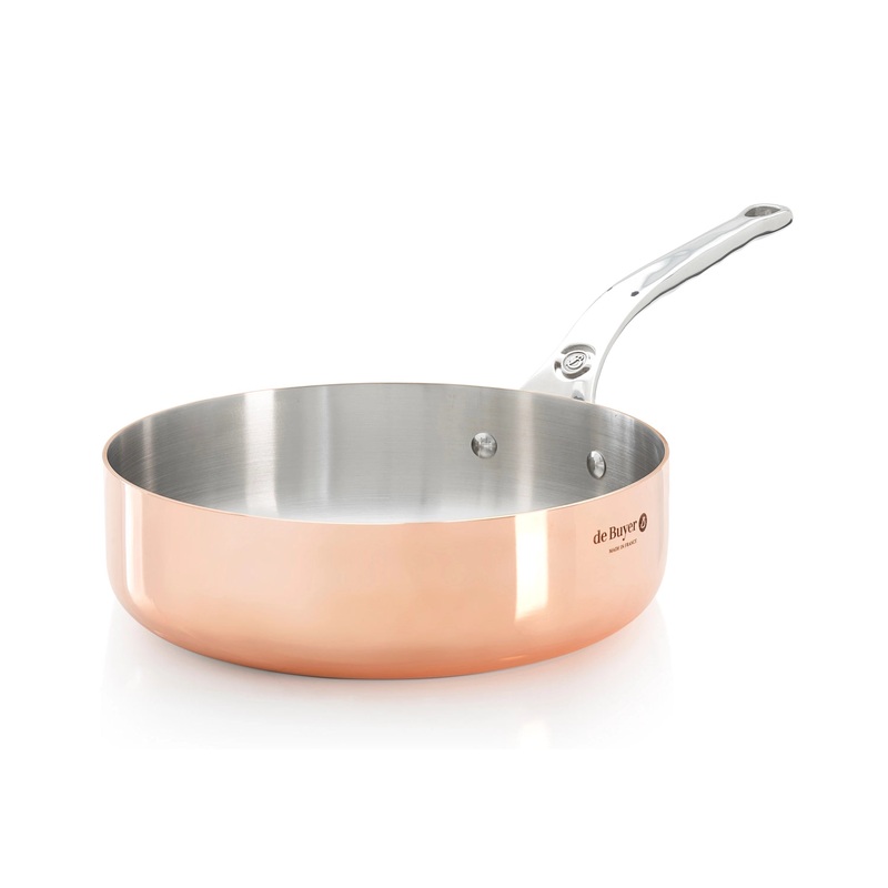 de Buyer Sauteuse PRIMA MATERA gerade KupferEdelst. 16cm,Induktion DB6230.16