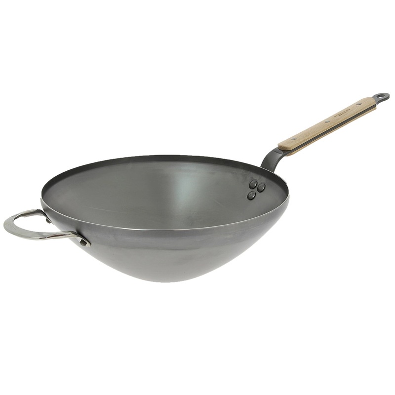 de Buyer Wok Mineral B Bois  32cm DB5718.32