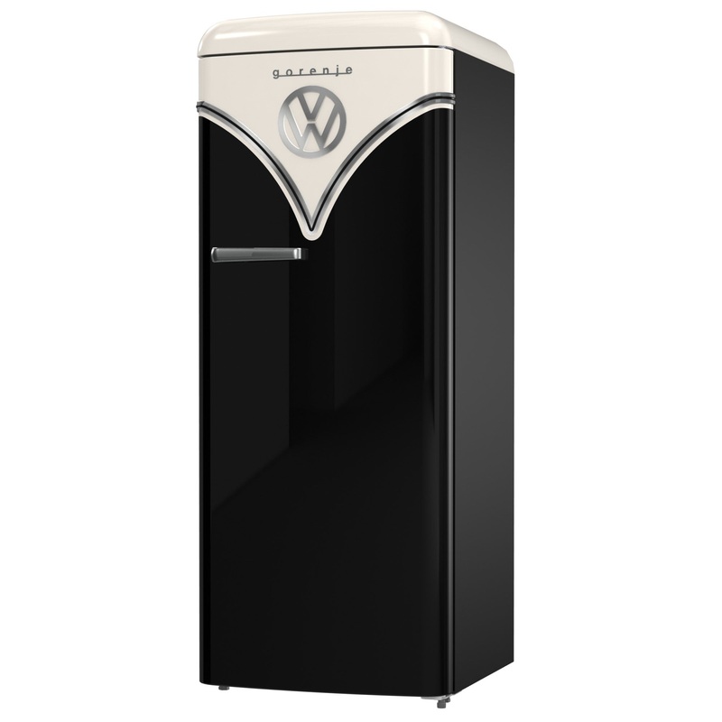 Gorenje Khl- / Gefrierkombination OBRB615DBK, 247 L, VW-Bulli Design