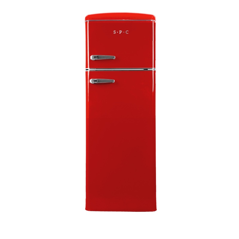 SPC Khlschrank Retro KS3666-1, rot, 206 L, D-Klasse