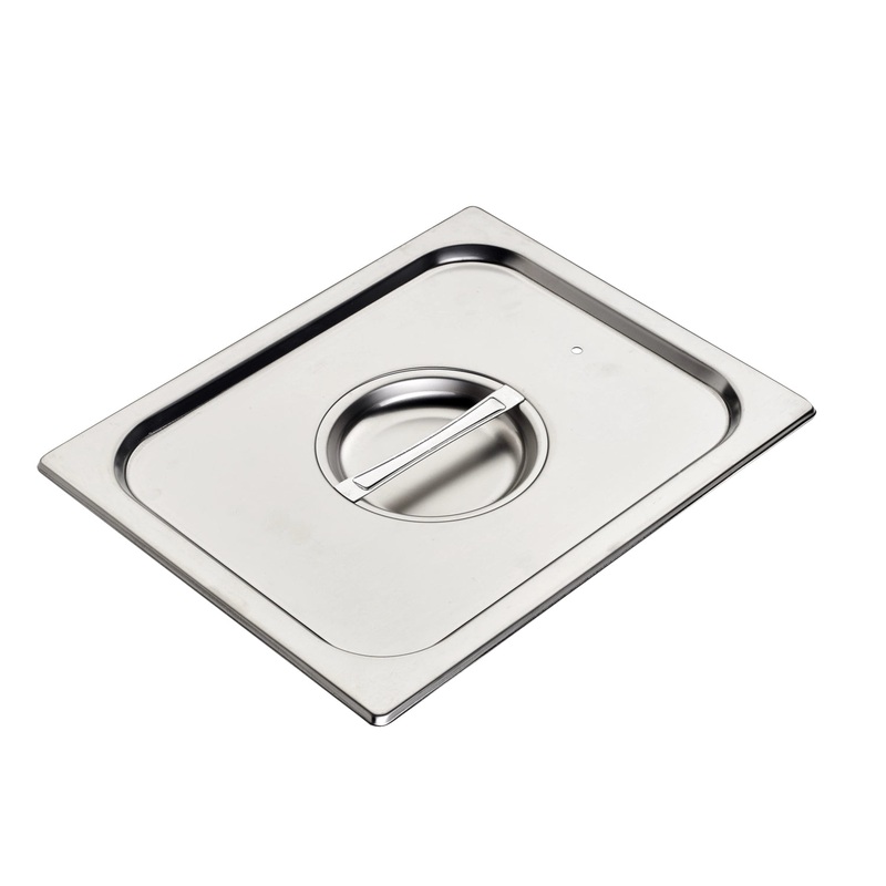 GN Schalen Deckel GN 1/2 Edelstahl mit Silikondichtung 32.5x26.5cm C12SI