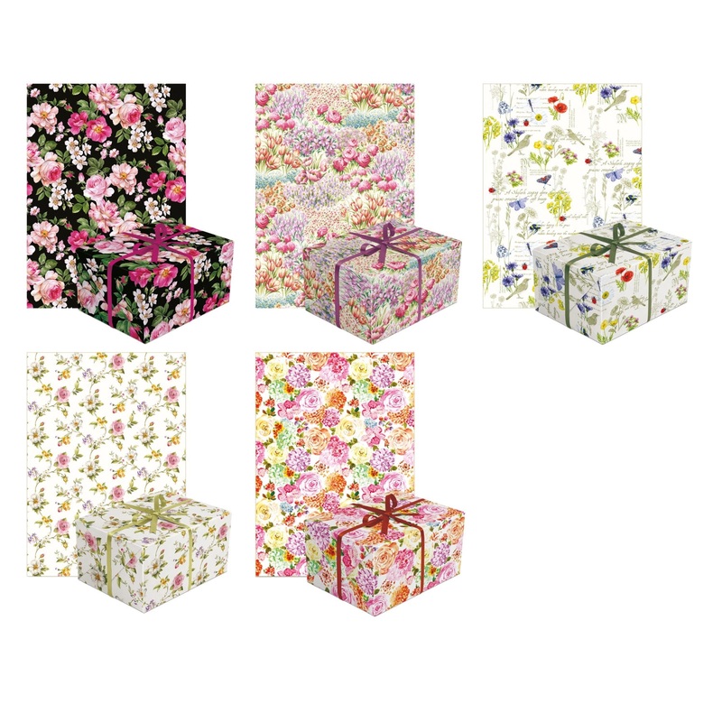 PAW Decor Collection Geschenkpapier 5 Sujets  50x assor. Neutral  70x200 cm AGP100120