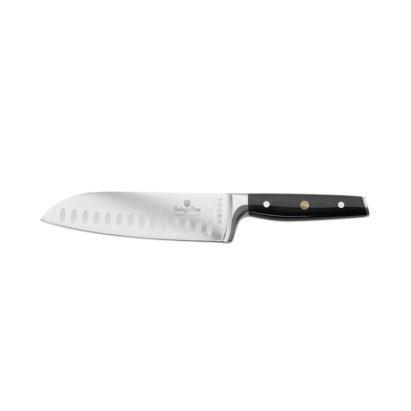 Berlinger Haus Kchenbedarf Haus Santoku Messer 17.5cm Black Vantage Collection