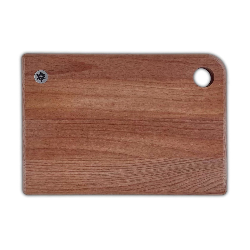Heidi Cheese Line Schneidebrett Brett klein-aus Buche gedmpft mit einem Edeleweiss 30x21x1.5 cm FSC