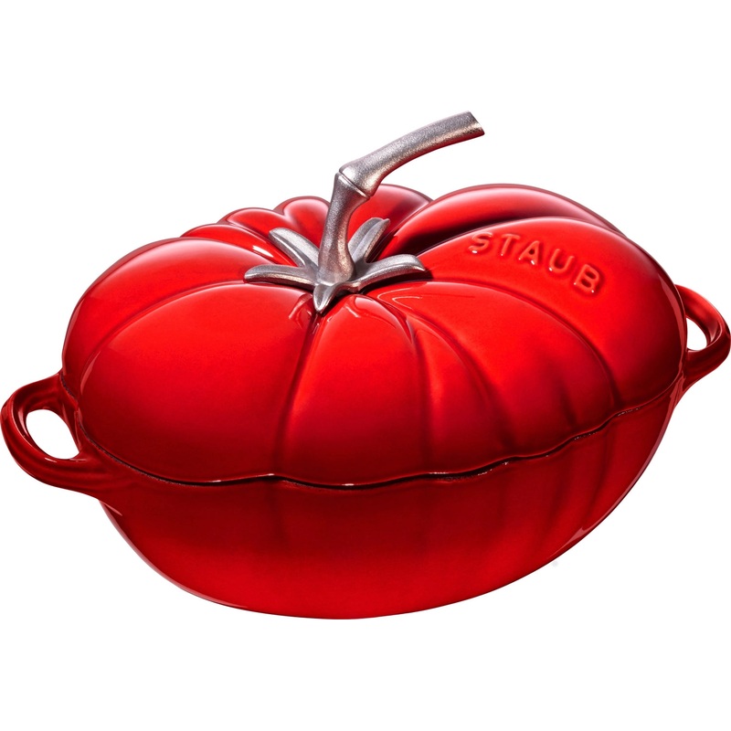 Staub Cocotte 25 cm, Tomate, Kirsch-Rot, Gusseisen 2.9l 40511-774-0