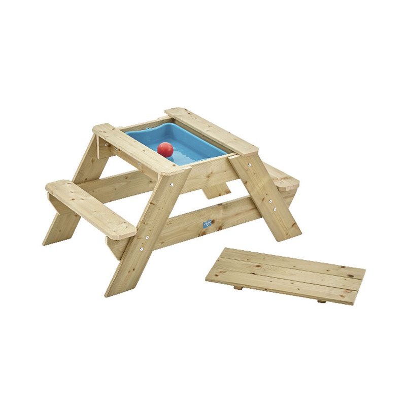 TP Toys Freizeit Outdoor Early Fun Holz Picknick-Tisch & Sandkasten FSC