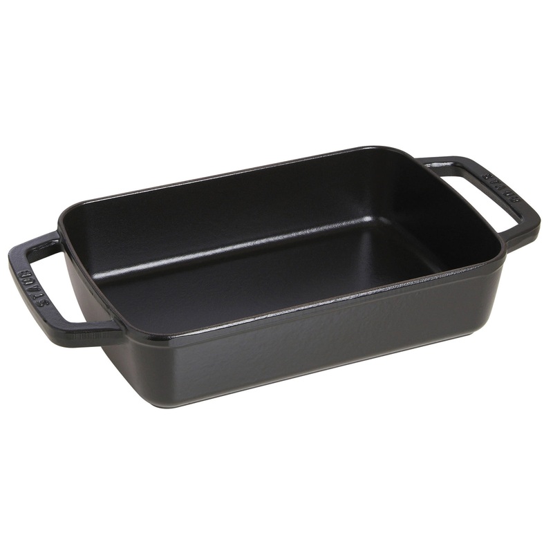 Staub Auflaufform 30x20 cm, rechteckig, Schwarz, Gusseisen 40510-323-0