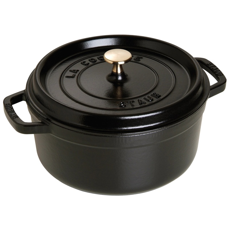 Staub Cocotte 34 cm, rund, Schwarz, Gusseisen, 12.6lt 40510-307-0