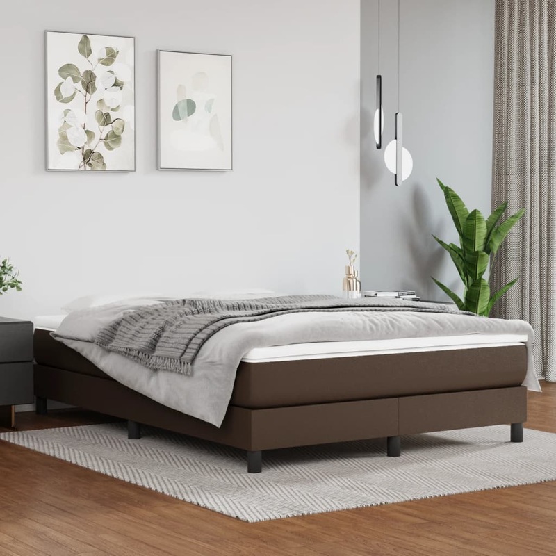 Matelas de lit  ressorts ensachs Marron 140x190x20 cm