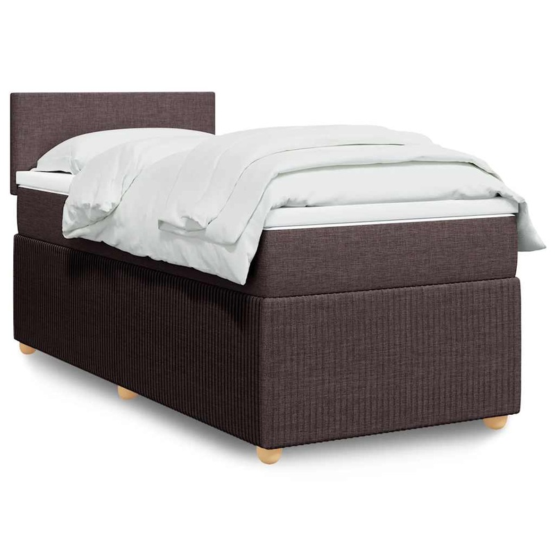 Sommier  lattes de lit avec matelas Marron fonc 90x200 cm