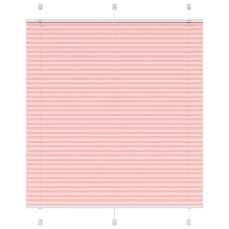 Store pliss rose 115x100 cm largeur du tissu 114,4cm polyester