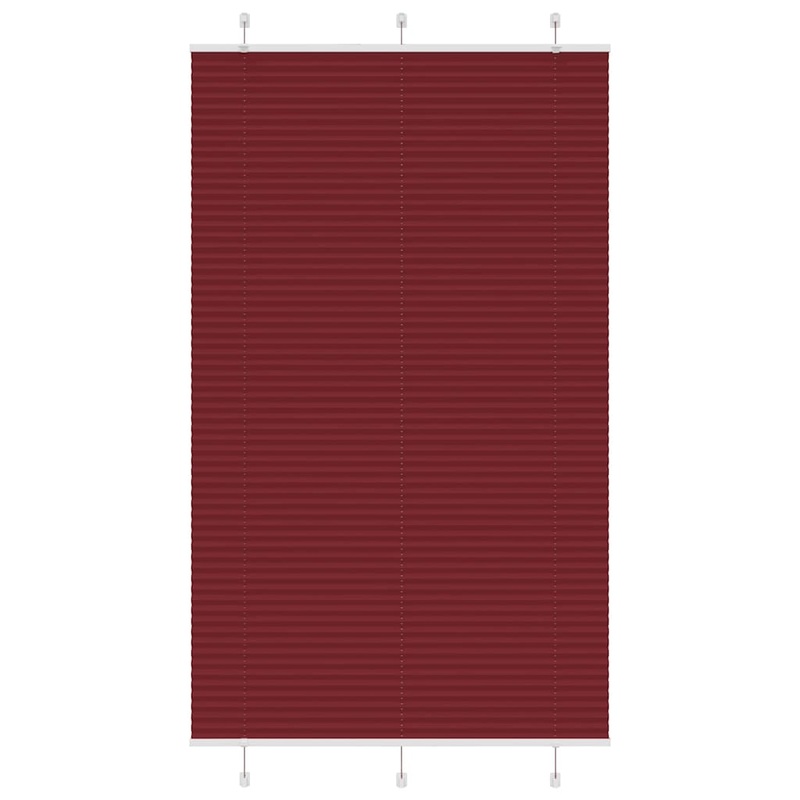 Store pliss rouge bordeaux 120x200 cm largeur du tissu 119,4cm