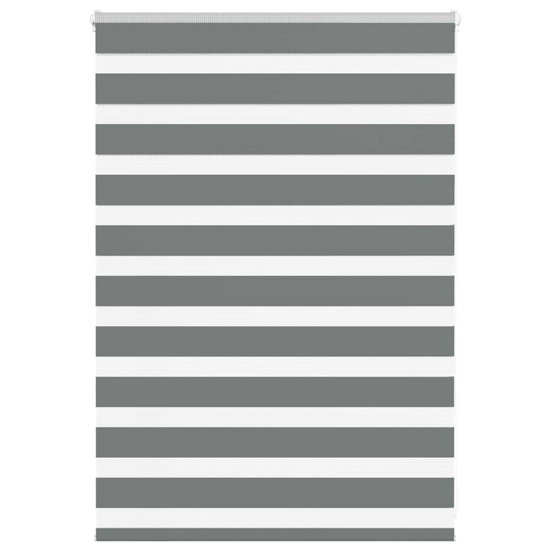 Store zbre gris fonc largeur du tissu 105,9 cm polyester