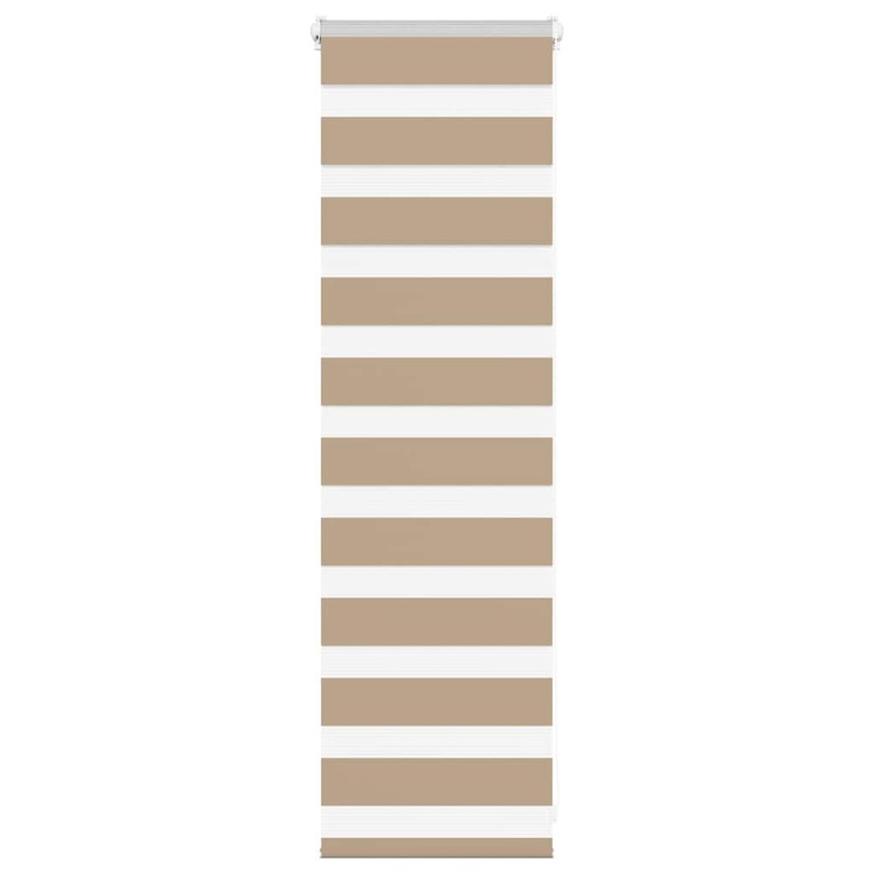 Store zbre marron sable largeur du tissu 35,9 cm polyester