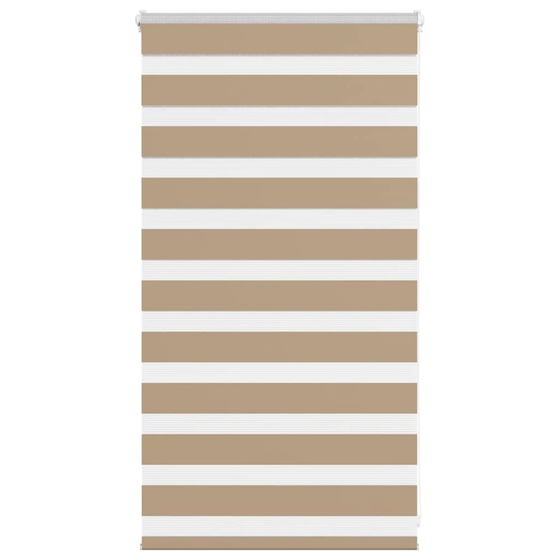 Store zbre marron sable largeur du tissu 85,9 cm polyester