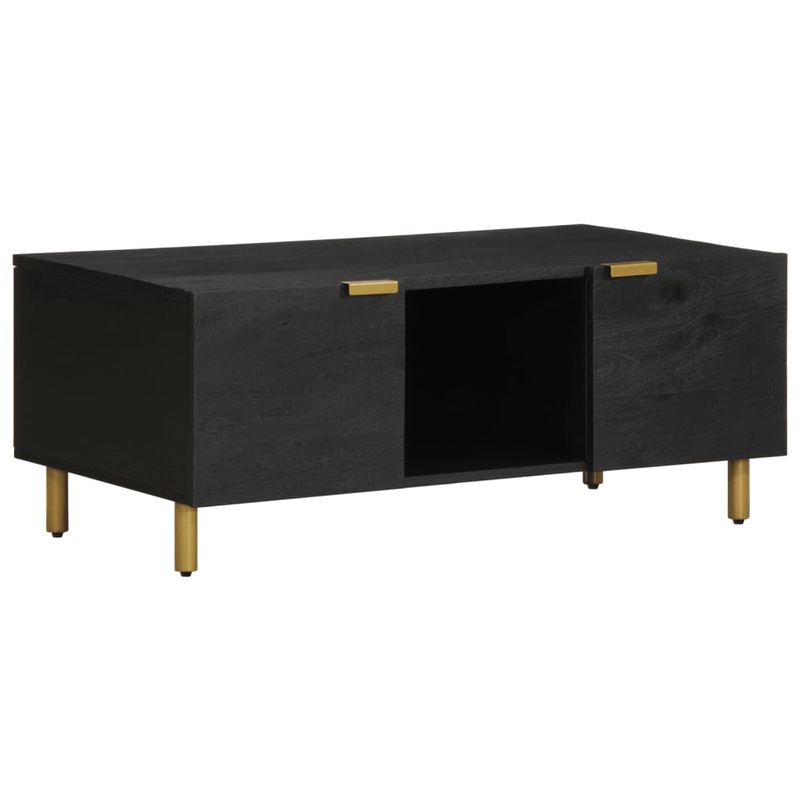 Table basse noir 100x54x40 cm bois d'ingnierie
